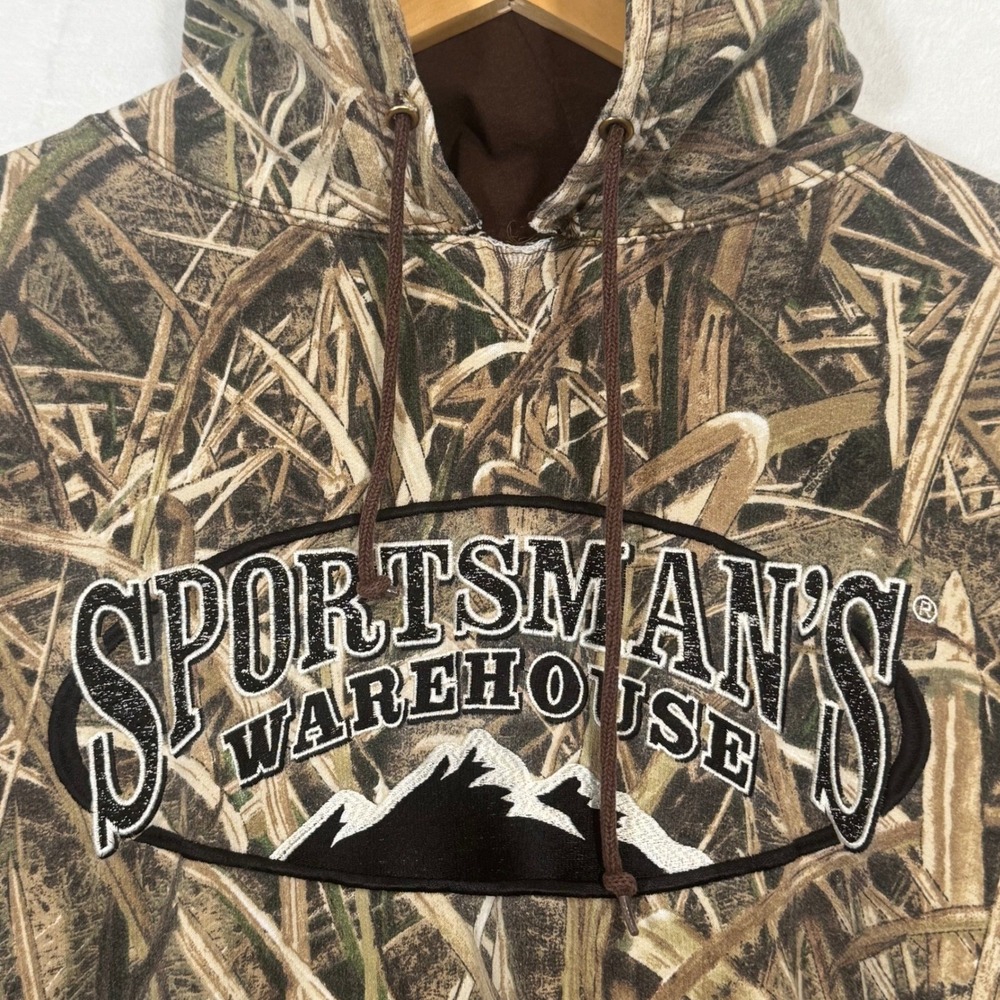 Sportsman's Warehouse Camo Hooded Sweatshirt Large - Picture 2 of 8